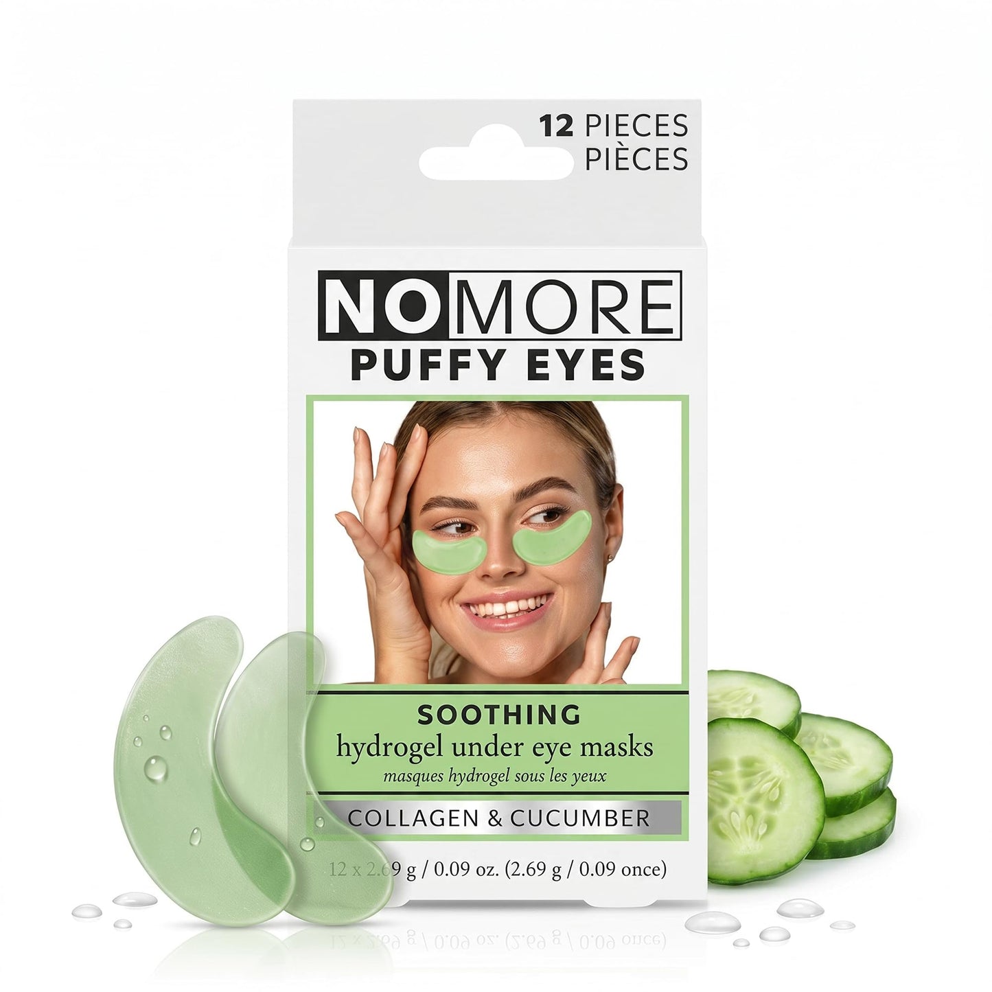 Danielle Creations Anti-Puffiness Puffy Under Eyes No More Hydrogel Undereye Masks for Dark Circles with Collagen & Cucumber, 6 Pairs Beauty & Personal Care DC DANIELLE