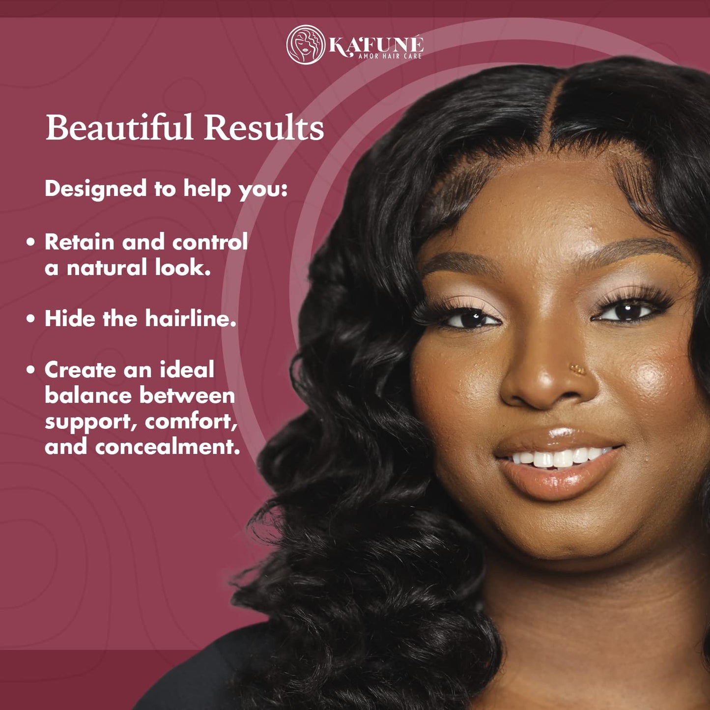 Kafune Amor Hair Melt Me Down Lace Melting Holding Spray - Glueless Wig Install, 1-5 Day Hold, Safe for HD/Swiss Lace Wig, No Flake/Residue, Quick Beauty & Personal Care Kafune Amor Hair Care