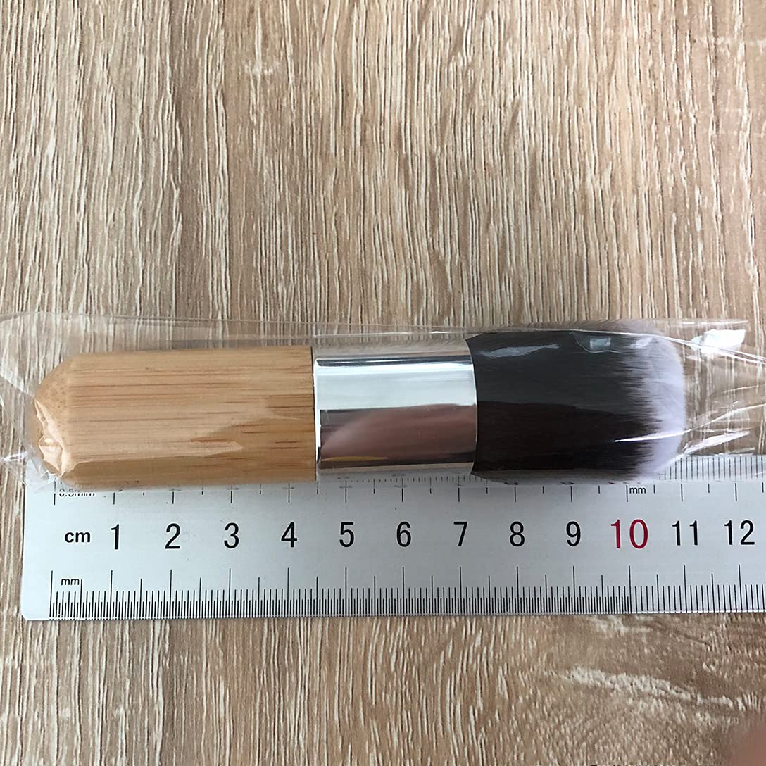 RN BEAUTY 2 Pieces Makeup Brushes Blush Brush Foundation Brush With Bamboo Handle Contour Bronzer Face Blender Brush for Liquid Cream Powder Mineral Beauty & Personal Care RN BEAUTY