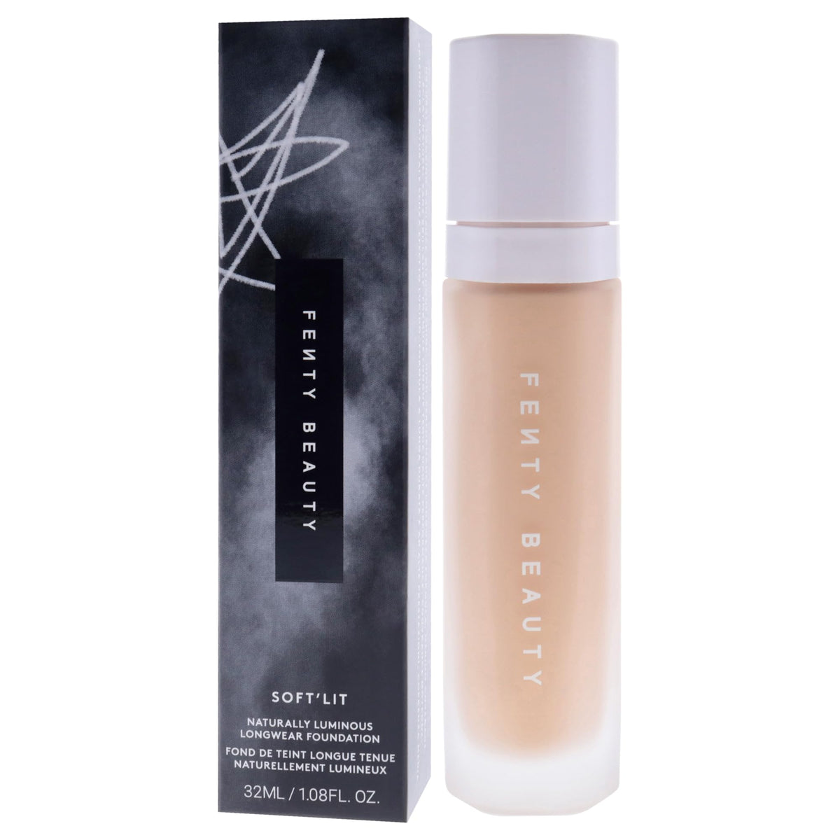 Soft Lit Naturally Luminous Longwear Foundation - 225 Light Medium Neutral Olive by Fenty Beauty for Women - 1.08 oz Foundation