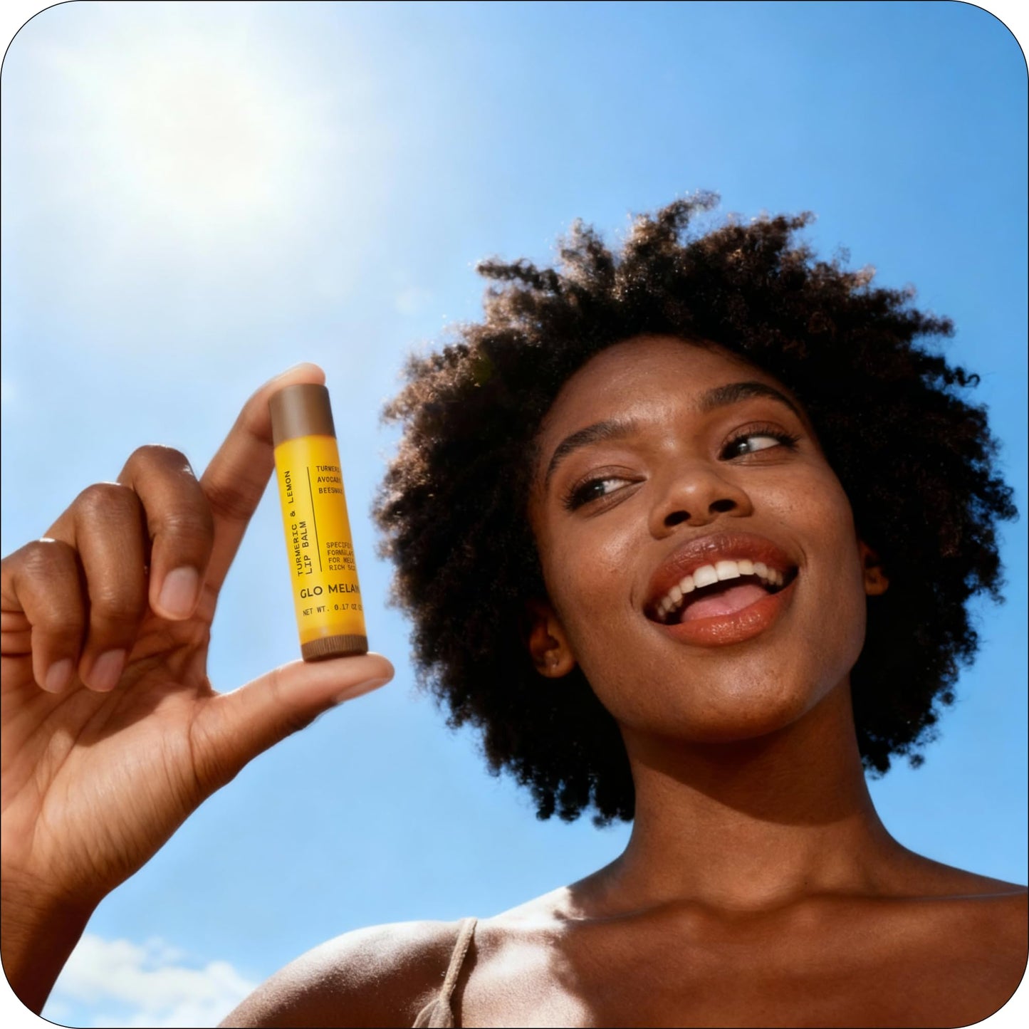 Glo Melanin All Natural Lemon and Turmeric Lip Balm - Natural Lip Balm Illuminate Your Smile, Brighten & Nourish Dark Lips Effortlessly - For Smokers Beauty and Personal Care Glo Melanin
