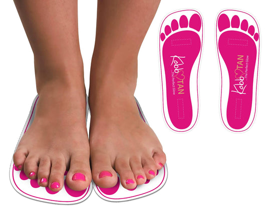 180 Pairs(360feets)Spray Tan Feet Pads Disposable & Economic Pink Feet pads for Spray tanning,Use in Tanning booth,Sunless Tanning at Home or Beauty Beauty & Personal Care KOBBTAN