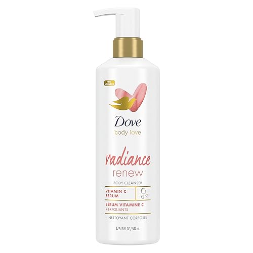 Dove Body Love Body Cleanser Radiance Renew For Dull Skin Exfoliating Body Wash Cleanser with Vitamin C Serum 17.5 fl oz Beauty & Personal Care Dove
