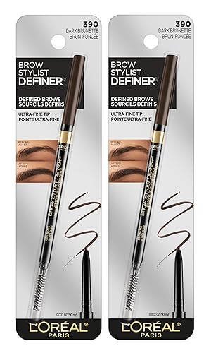 L'Oreal Paris Makeup Brow Stylist Definer Waterproof Eyebrow Pencil, Ultra-Fine Mechanical Pencil, Draws Tiny Brow Hairs and Fills in Sparse Areas Beauty & Personal Care L'Oreal Paris