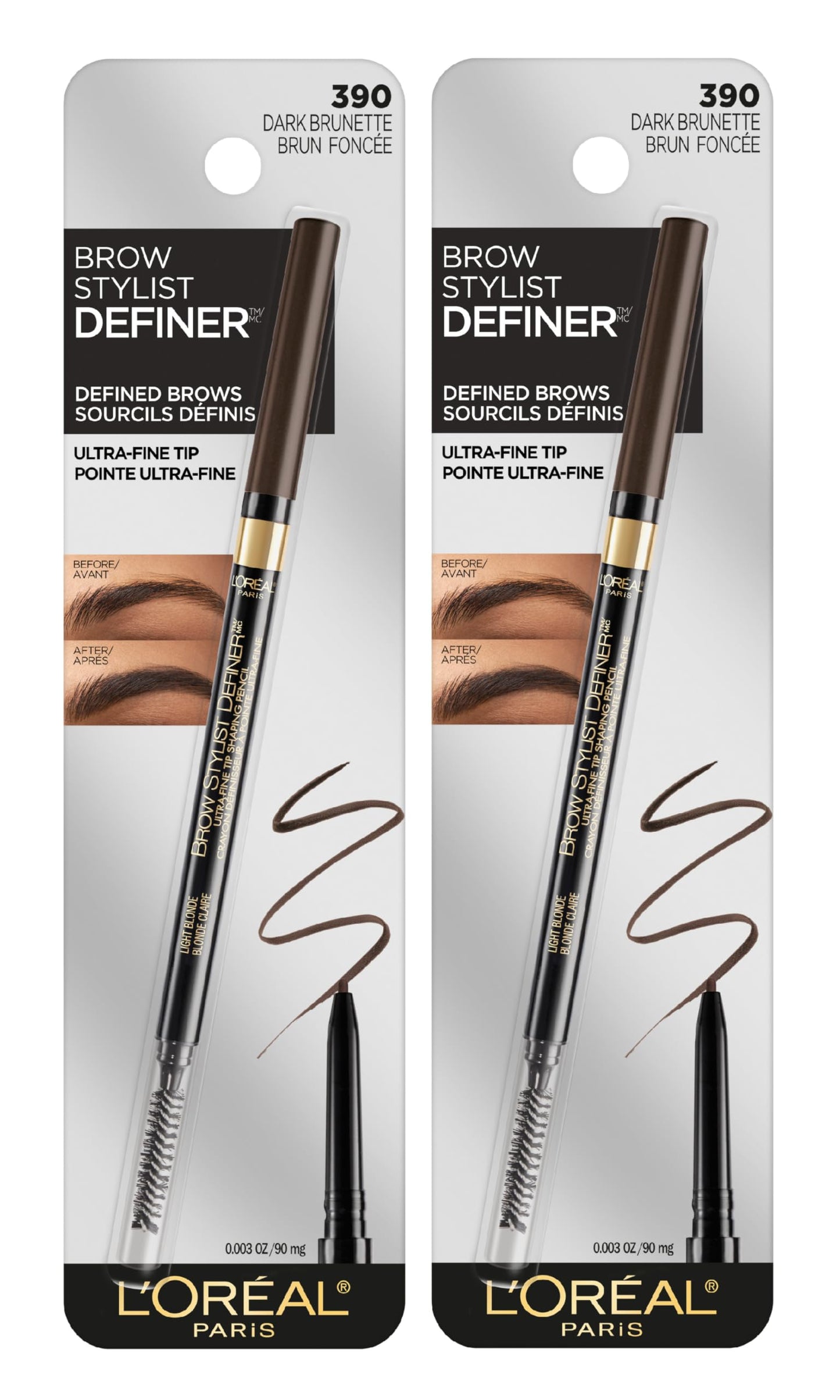 L'Oreal Paris Makeup Brow Stylist Definer Waterproof Eyebrow Pencil, Ultra-Fine Mechanical Pencil, Draws Tiny Brow Hairs and Fills in Sparse Areas Beauty & Personal Care L'Oreal Paris