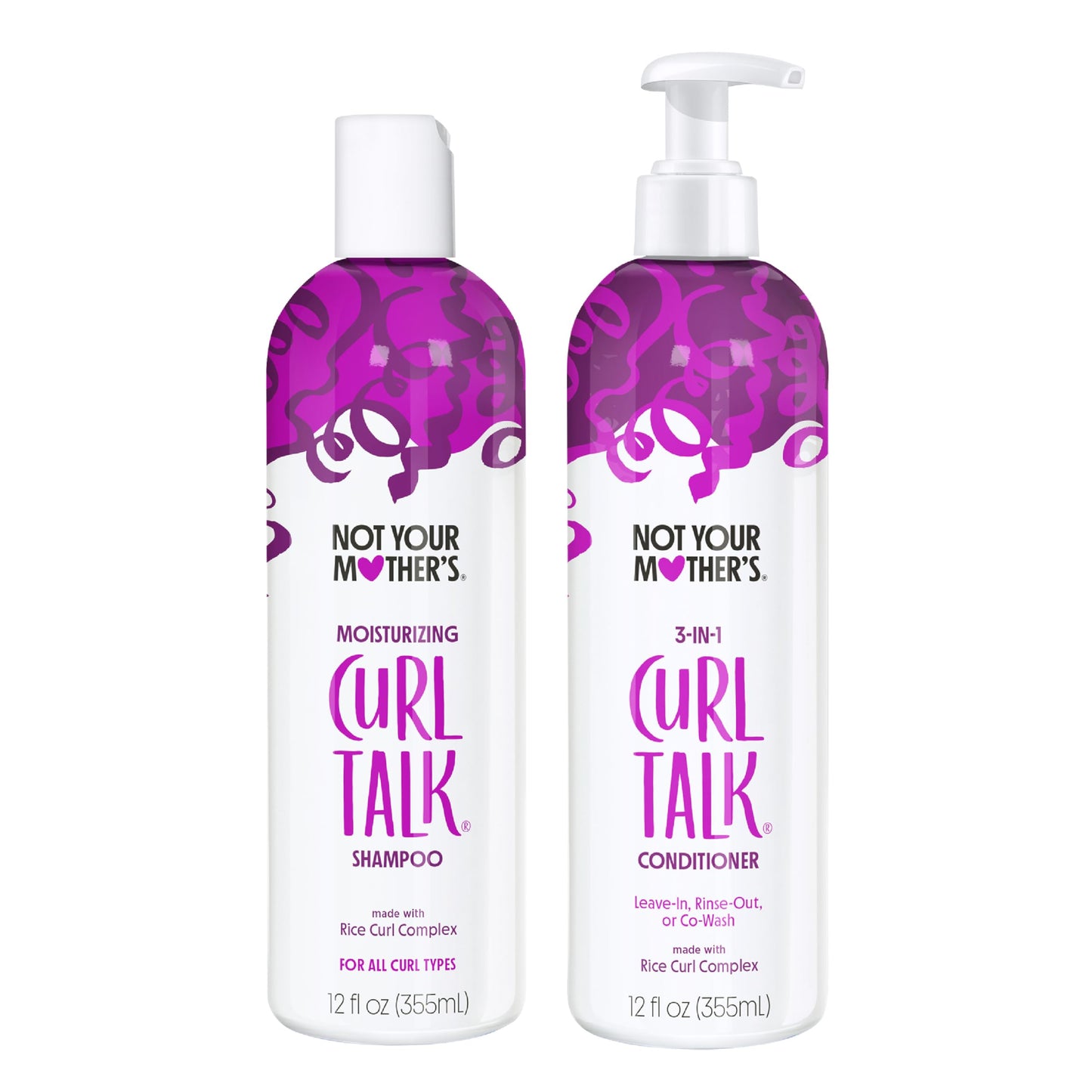 Not Your Mother's Curl Talk Shampoo and Conditioner Set for Curly Hair - (2 Pack) 12 fl oz - Shampoo and Conditioner for Women with All Curl Types Beauty & Personal Care Not Your Mother's