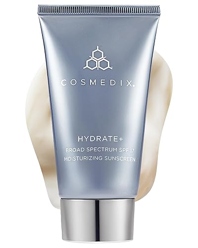 COSMEDIX Hydrate Plus Sunscreen with Broad Spectrum SPF 17 - Moisturizing Face & Body Sun Screen for Travel & Daily Skin Care - Sunblock for Skin Beauty & Personal Care COSMEDIX