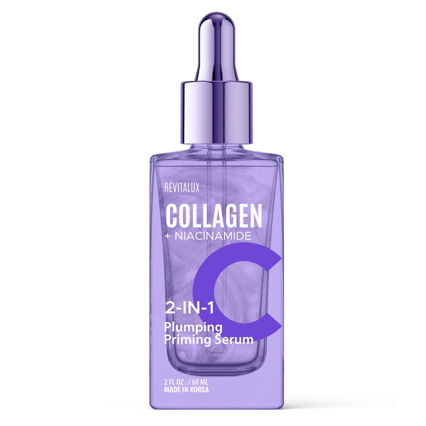 RevitaLux Collagen & Niacinamide 2-in-1 Serum - Hydrating & Firming, Skin-Revitalizing Formula for a Radiant Glow - Korean Face Serum for All Skin Beauty & Personal Care RevitaLux