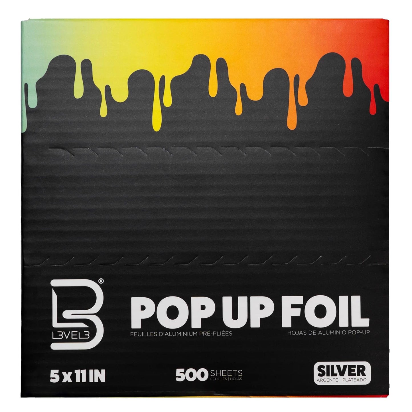 Level 3 Pop Up Foil - Effortless Hair Coloring - Secure Grip - 5" x 10.75" - 500 Aluminum Sheets Beauty & Personal Care L3
