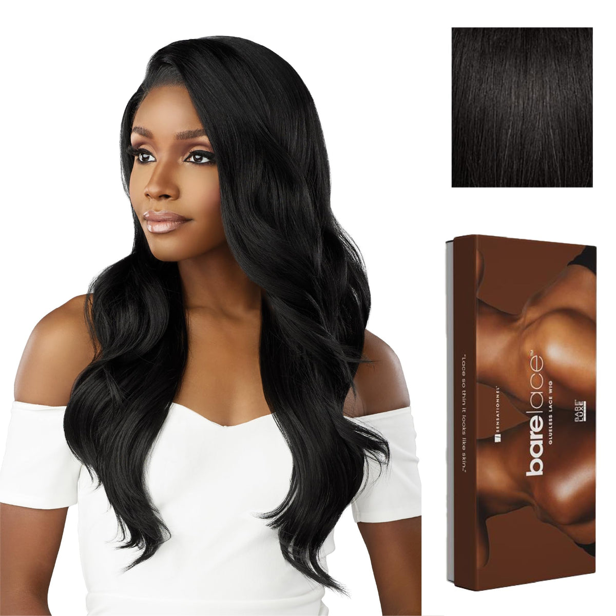 Sensationnel Bare Lace 13x6 Wig-Unit 20, 1B OFFBLACK