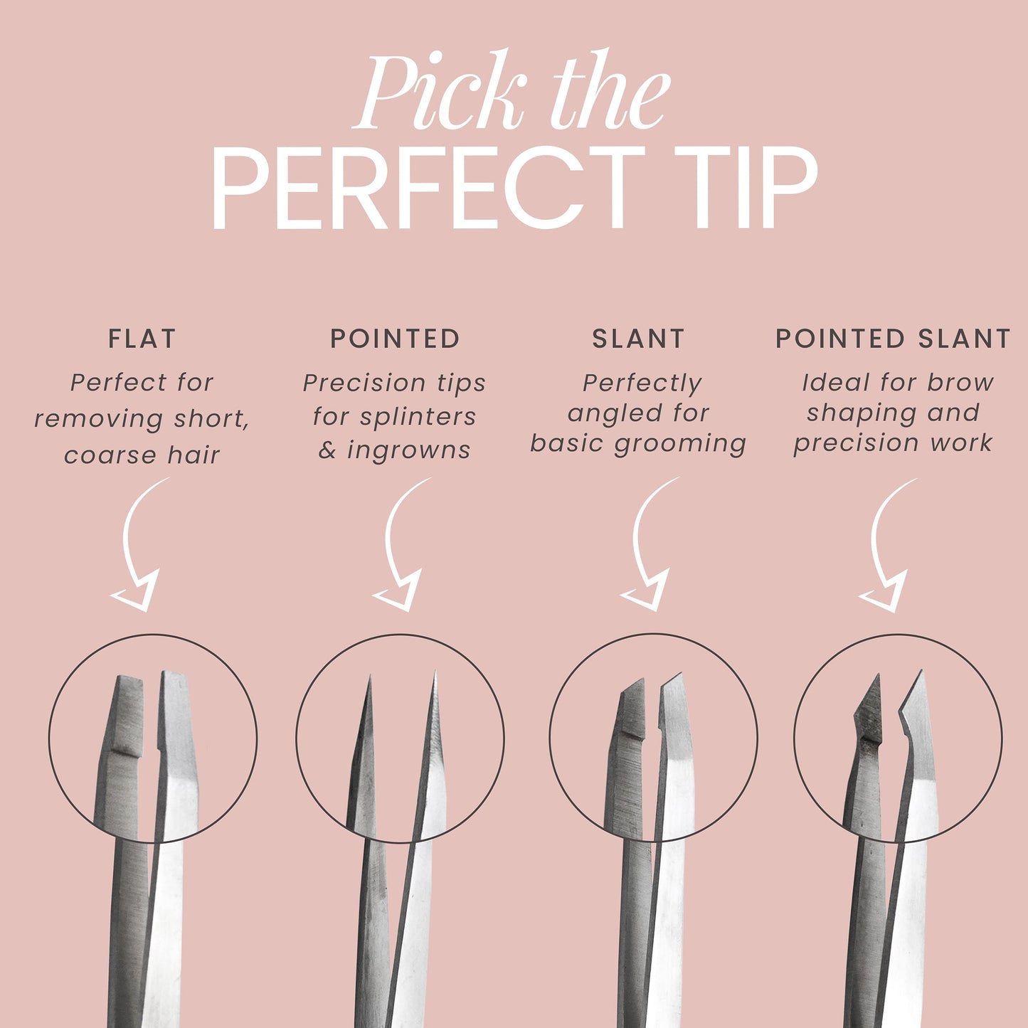 Tweezer Guru Eyebrow Tweezer Set for Women & Men - Professional Slant and Pointed Tweezers Set with Case - Precision Tweezers Kit for Facial Hair Beauty & Personal Care TWEEZER GURU