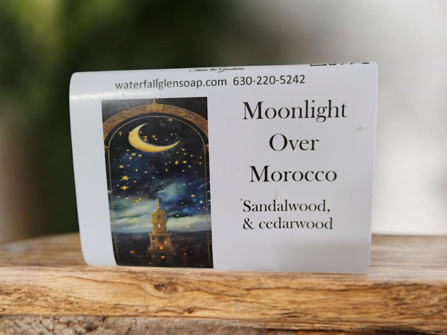 WFG WATERFALL GLEN SOAP COMPANY, LLC, Moonlight over Morocco bath soap, spiced wood aroma, vegan soap Beauty & Personal Care WFG WATERFALL GLEN SOAP COMPANY, LLC. SHARE THE GOODNESS