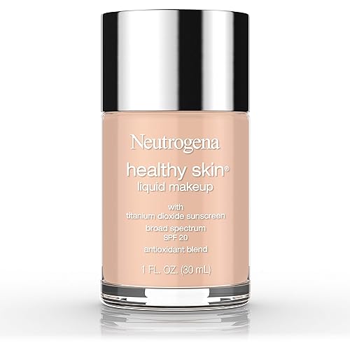 Neutrogena Healthy Skin Liquid Makeup Foundation, Broad Spectrum SPF 20 Sunscreen, Lightweight & Flawless Coverage Foundation with Antioxidant Vitamin Beauty & Personal Care Neutrogena