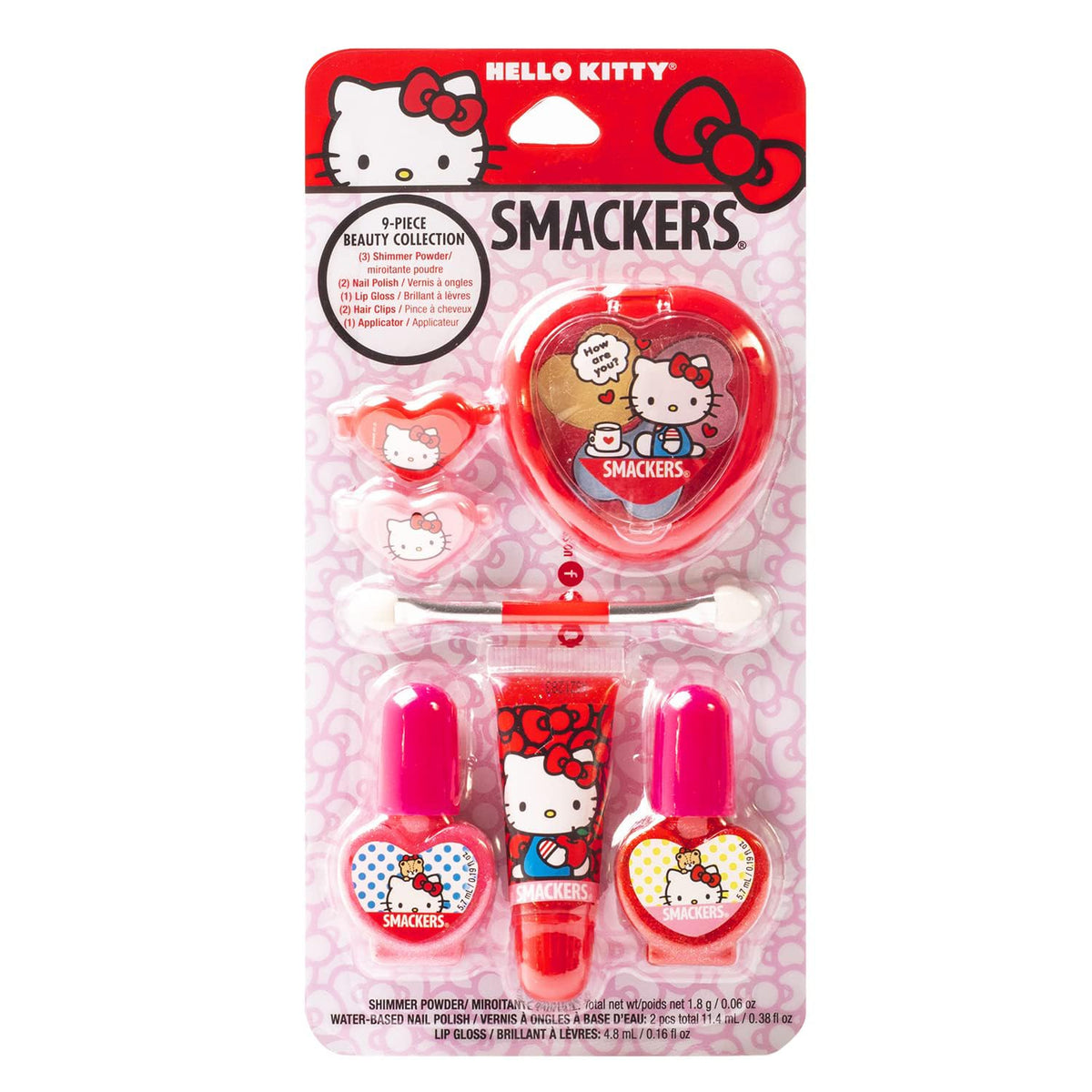 Lip Smacker Sanrio Hello Kitty Makeup Set, Kids Color Collection, 3 Moisturizing, Smoothing Soft Shine, Hydrating & Protecting Products, Fun Flavors Beauty & Personal Care Lip Smacker