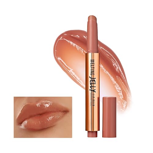 Kiss NEW YORK Professional Melting Jelly Lip Balm, High Shine & Moisturizing Lip Stick, Long Lasting, Plumping Effect Look, Non-Sticky & Not Cakey Beauty & Personal Care Kiss