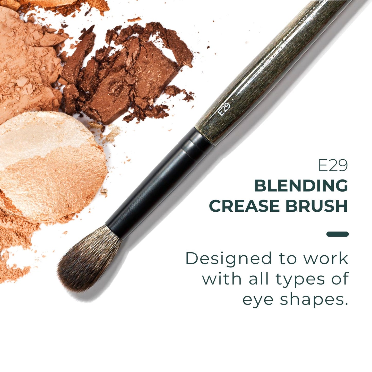 Rose and Ben Beauty E29 Blending Eye Brush | Tapered Dome for Contouring & Depth | Cruelty-Free Bristles Beauty & Personal Care Rose and Ben Beauty