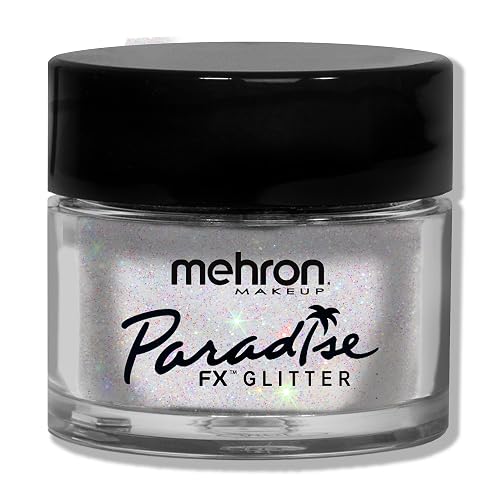 Mehron Makeup Paradise Glitter FX | Professional Cosmetic for Makeup & Art | Vibrant & Shimmering Loose Glitter .25 oz (7 g) (White) Beauty & Personal Care Mehron