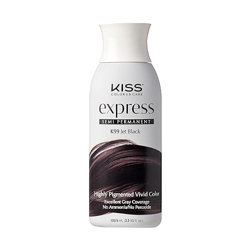 Kiss Express Color #K99 Semi- Permanent Jet Black 3.5 Ounce Beauty & Personal Care Kiss