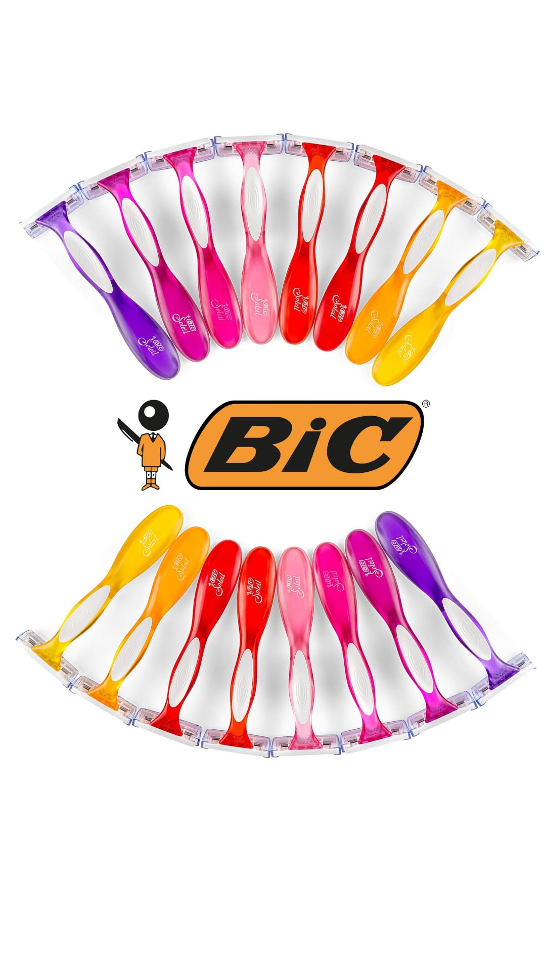 BIC Soleil Color Collection Disposable Razors for Women, 16-Count, 3 Blades - Premium Shaving Razor Set with Aloe Vera and Vitamin E Lubricating Strip Beauty & Personal Care BIC