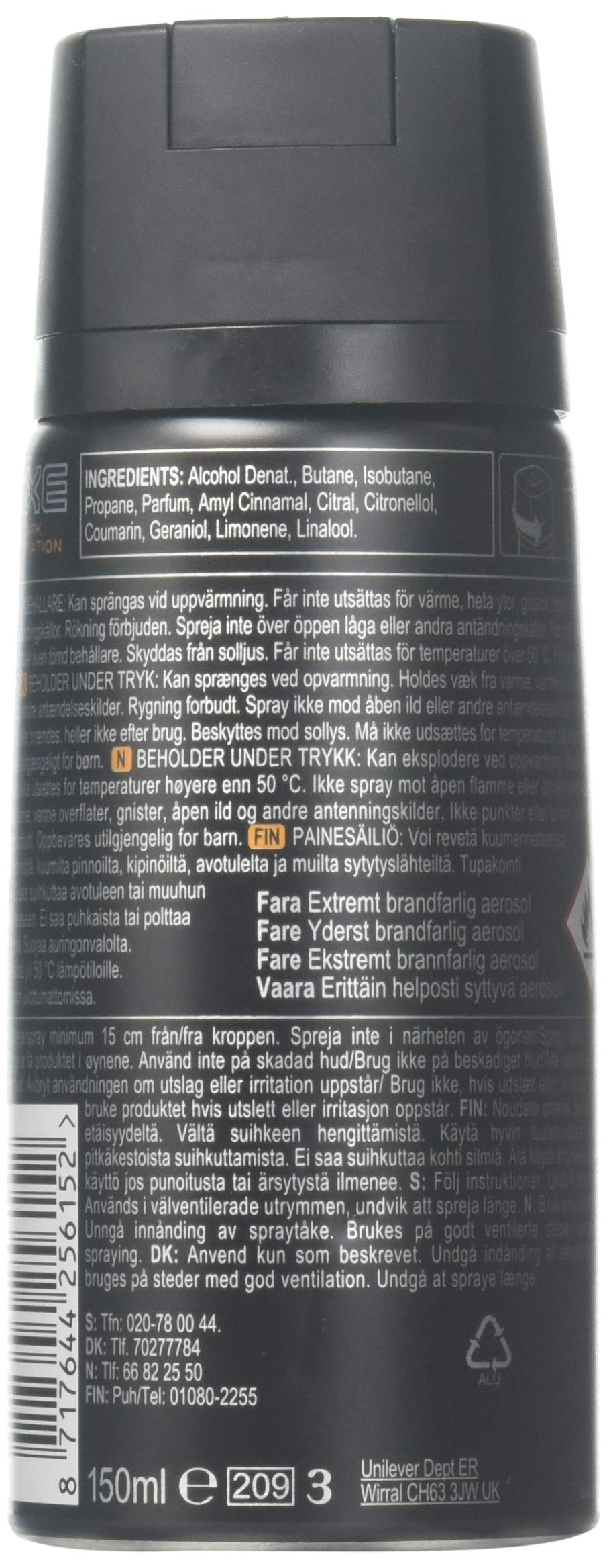 Axe Body Spray Dark Temptation 4Ounce - 4 Pack Beauty & Personal Care AXE