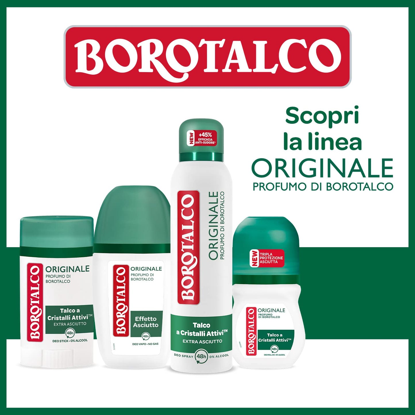 Borotalco: Deo Stick"original microtalc" 40 ml (1.35 fl.oz) Beauty & Personal Care Borotalco