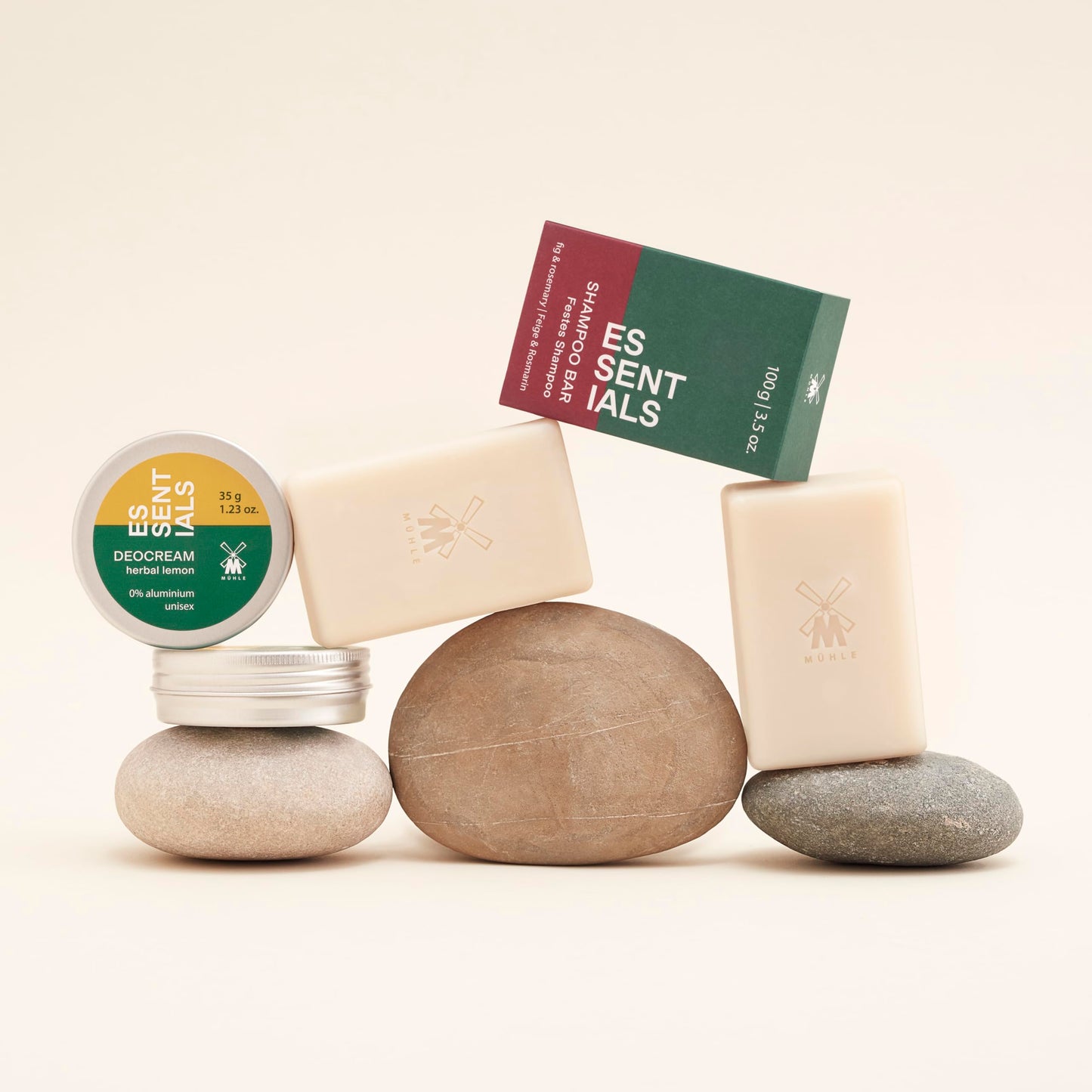 Muhle Essentials Herbal Lemon Deocream 35g, Aluminium-free, Sustainable Packaging, No Marking Beauty and Personal Care MÜHLE