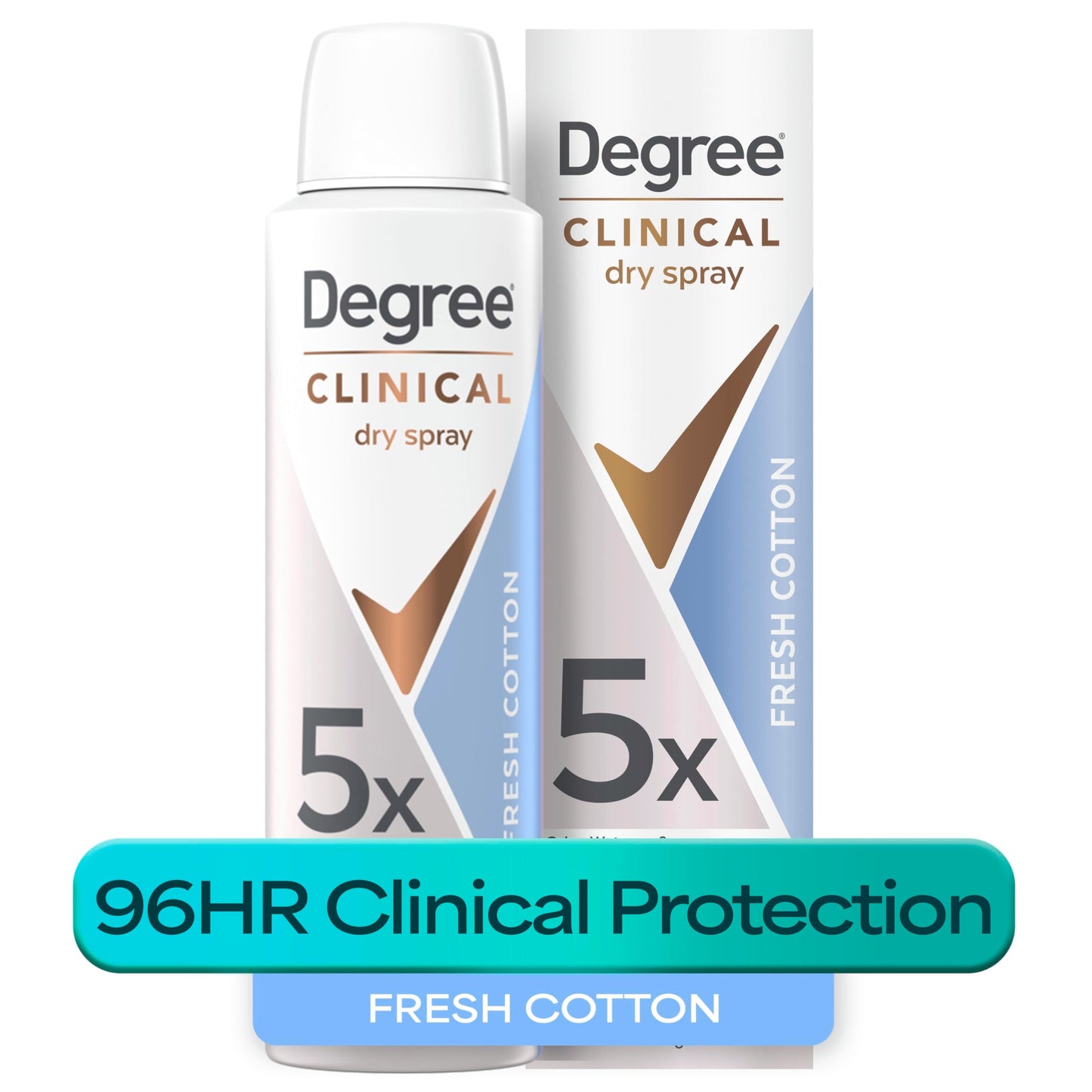 Degree dry spray for 96 Hour sweat and odor protection Fresh Cotton 5X protection 3.8oz Beauty and Personal Care Degree