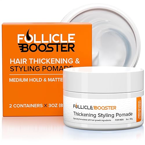 FOLLICLE BOOSTER Hair Growth Pomade - 1 Pack, Infused with Thinning Combating Ingredients, Water-based Cream Formulation, Ethically Sourced, Medium Beauty & Personal Care FOLLICLE BOOSTER