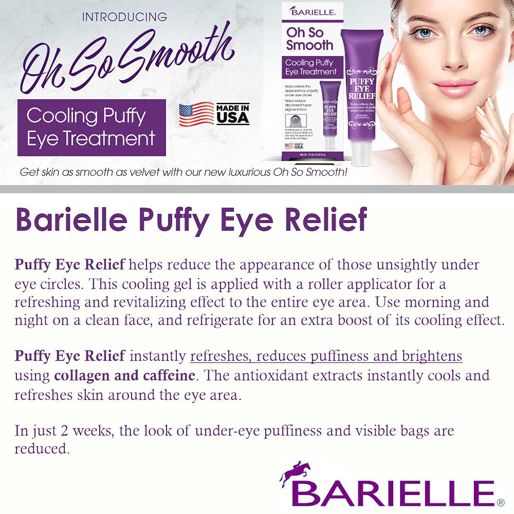 BARIELLE Oh So Smooth Cooling Puffy Eye Treatment .34 oz. Beauty & Personal Care BARIELLE