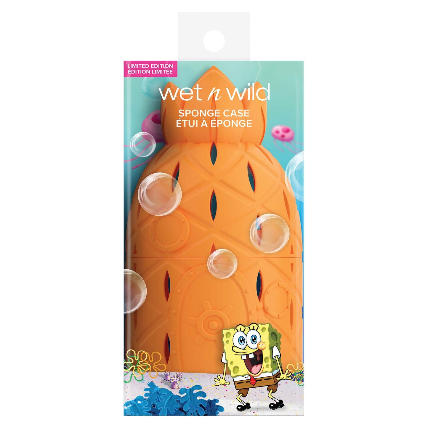 wet n wild House Sponge Case Bob Squarepants Makeup Tools Travel (1114229), Pineapple Beauty & Personal Care wet n wild