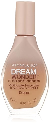 Maybelline New York Dream Wonder Fluid-Touch Foundation, Nude, 0.67 Fluid Ounce Beauty & Personal Care MAYBELLINE