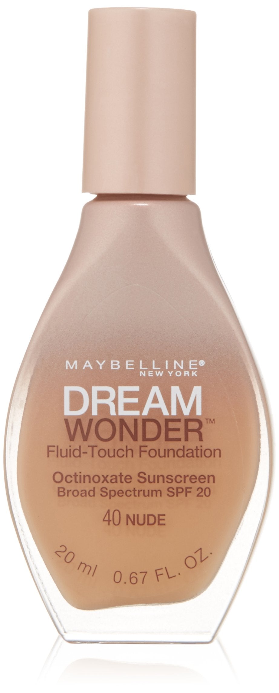 Maybelline New York Dream Wonder Fluid-Touch Foundation, Nude, 0.67 Fluid Ounce Beauty & Personal Care MAYBELLINE