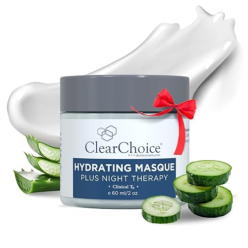 Clear Choice Hydrating Masque + Night Therapy, Rehydrating & Repairing Treatment for All Skin Types, Rosacea Relief & Post-Procedure Care, 2oz Beauty & Personal Care Clear Choice