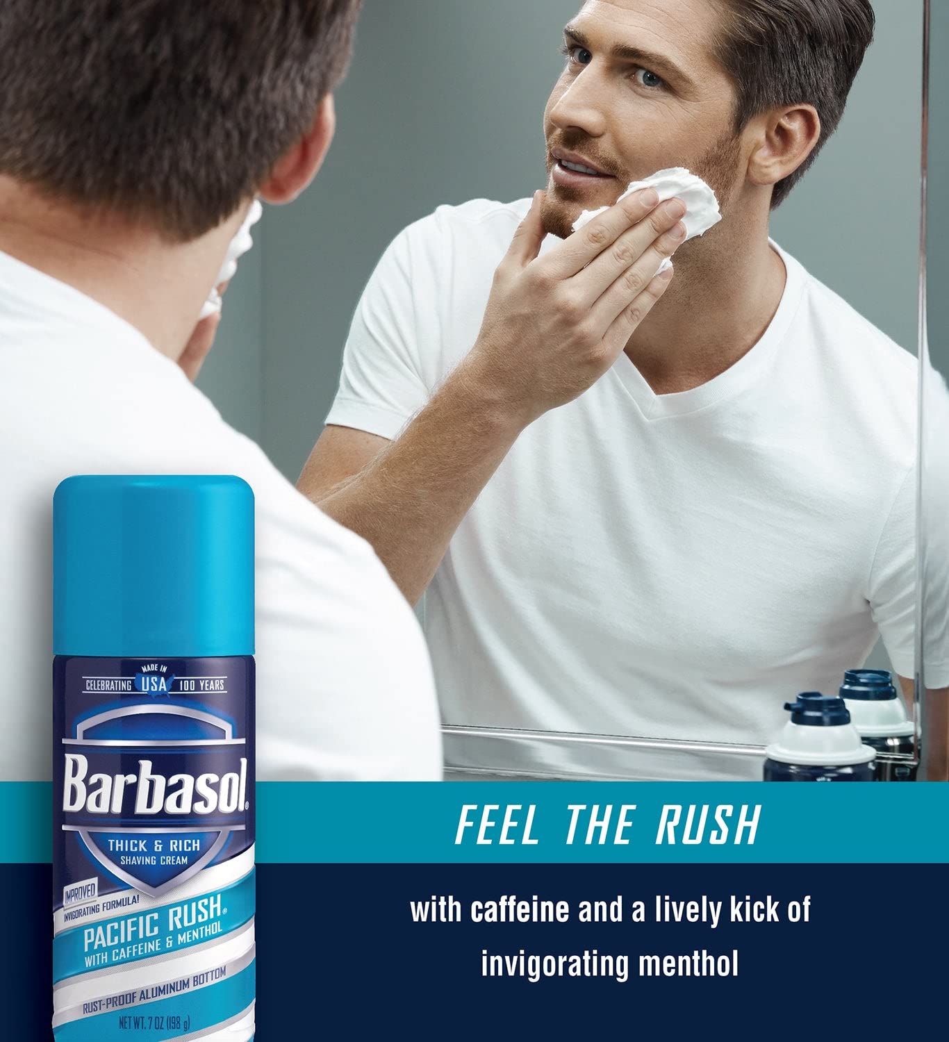 Barbasol Beard Buster Thick & Rich Shaving Cream Pacific Rush 7oz. (Pack of 12) Beauty & Personal Care Barbasol