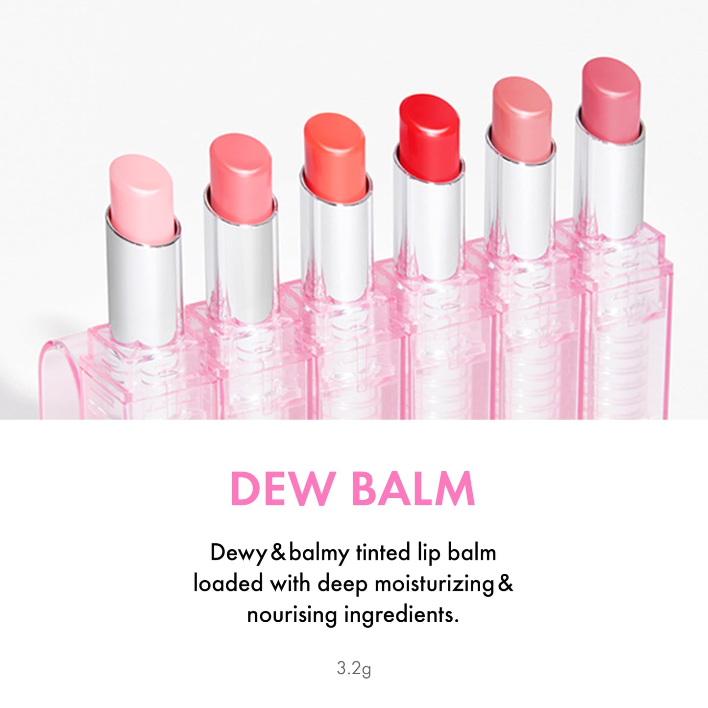 Amuse SEOUL Dew Balm (03 POMELO DEW) - Moisturizing Tinted Lip Balm, Plumping Dewy Lip Gloss, Hydrating Moisturizer, Sheer Tint, Glowy Finish, Vegan Beauty and Personal Care Amuse