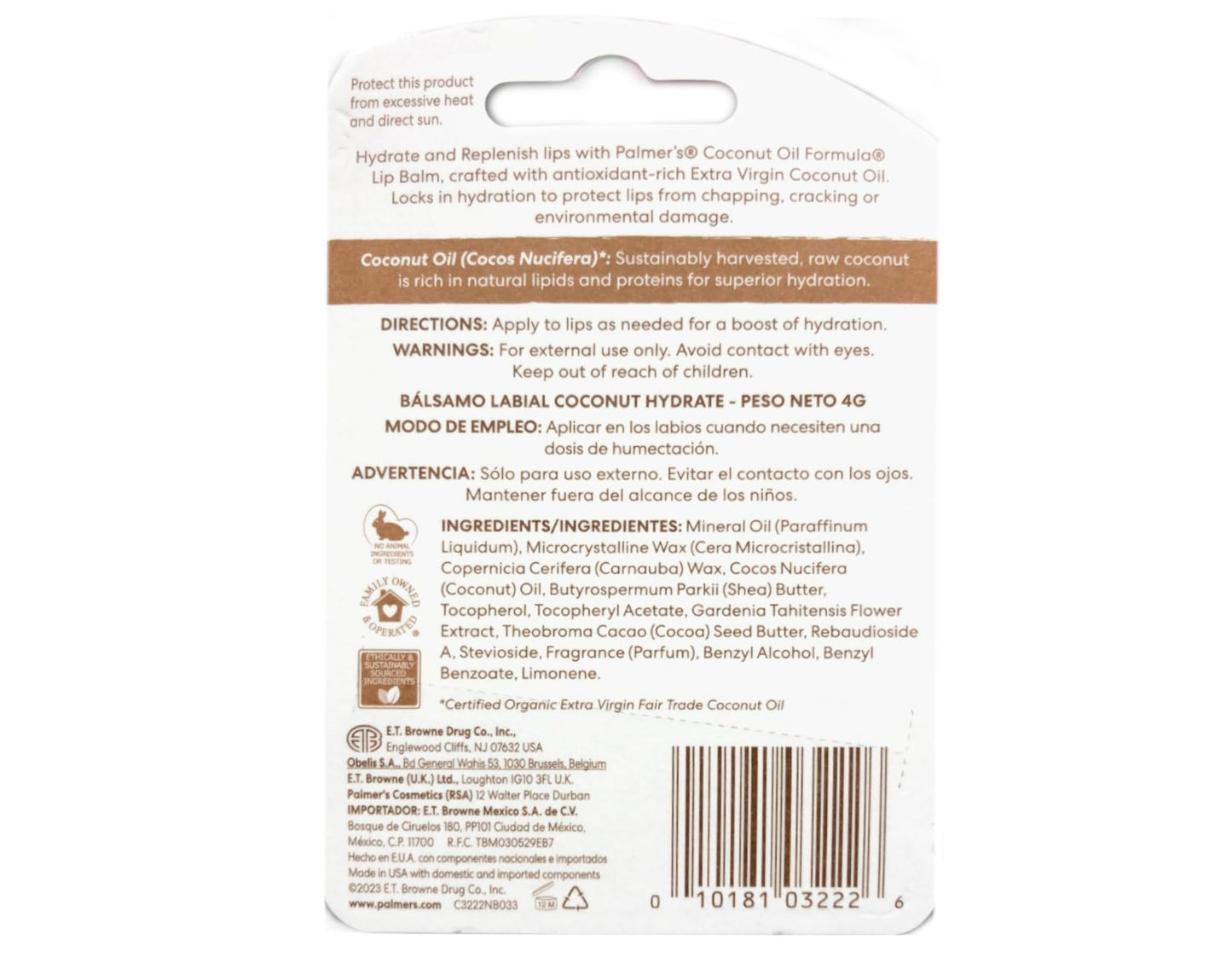 Palmer's Coconut Oil Lip Balm, 48 Hr Moisture 0.15 oz. Beauty & Personal Care Palmer's