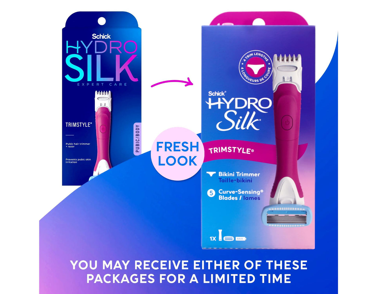 Schick Hydro Silk TrimStyle Razor (Pack of 12) Beauty and Personal Care Schick