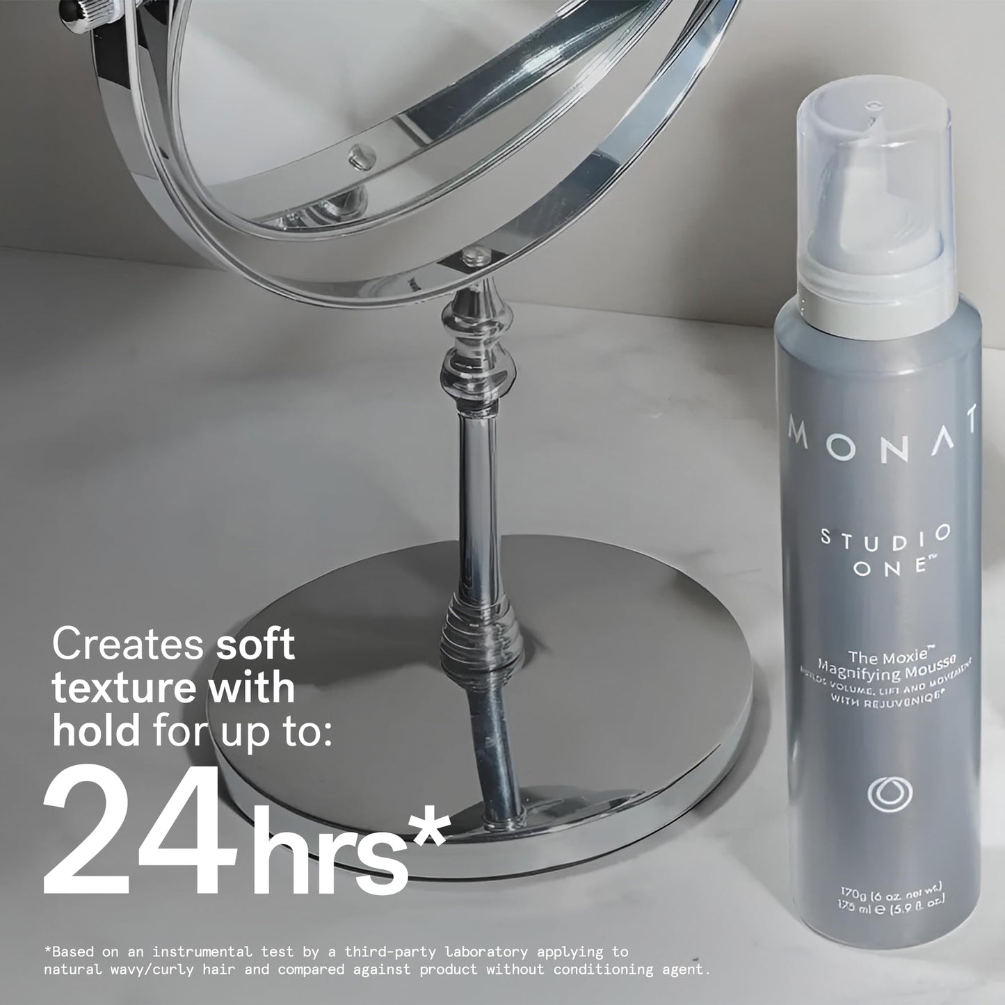 MONAT Studio One™ The Moxie™ Magnifying Mousse -Lightweight Hair Mousse, Long-Lasting Anti Frizz, Helps Create Voluminous Style w/Touchable Hold. Soft Beauty & Personal Care MONAT