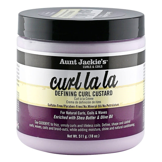 Aunt Jackie's Hair Styling Agent Curl Custard, 18 oz - For Natural Hair Curls, Coils and Waves, Enriched with Shea Butter and Olive Oil Beauty & Personal Care Aunt Jackie's