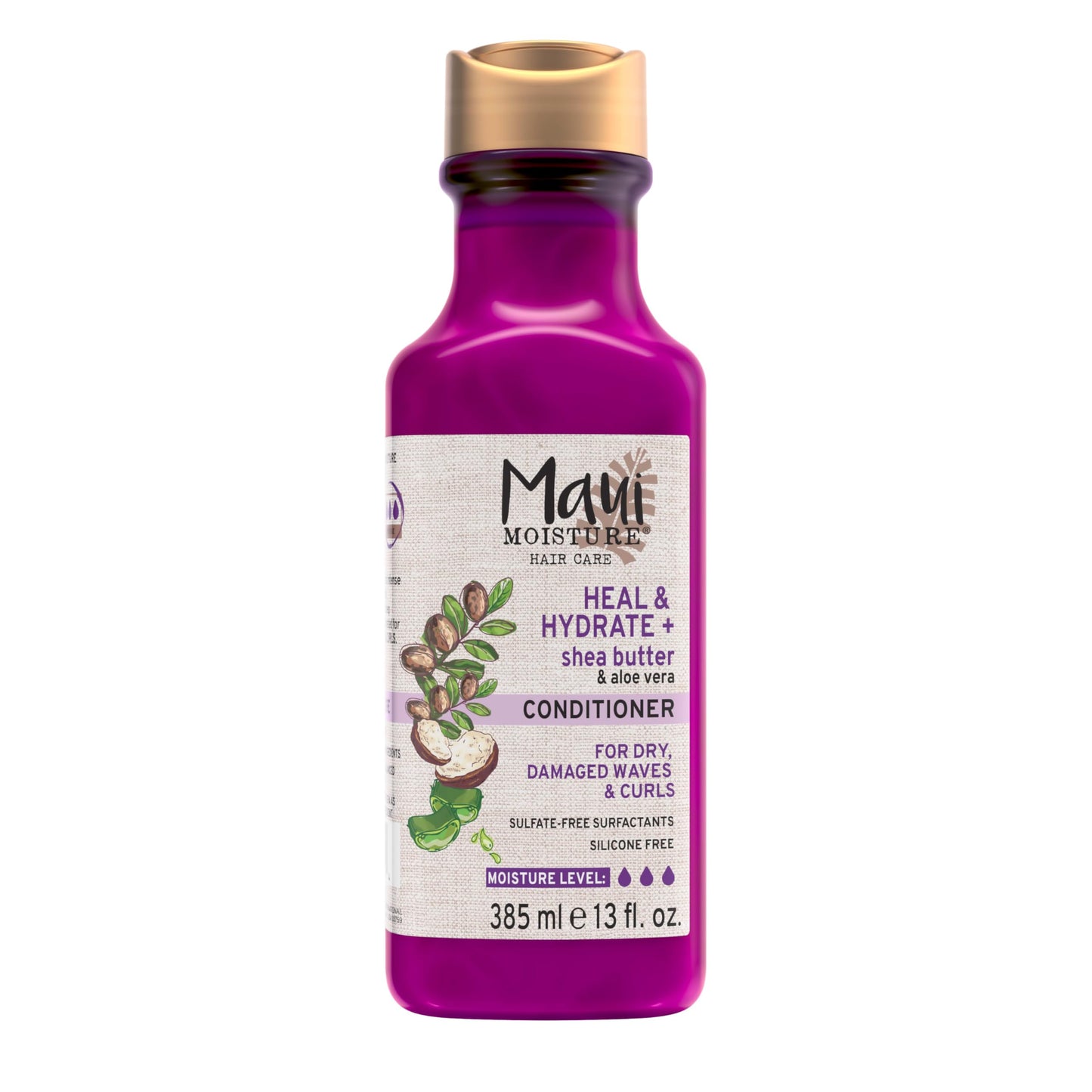 Maui Moisture Heal & Hydrate + Shea Butter Conditioner to Repair & Deeply Moisturize Tight Curly Hair with Coconut & Macademia Oils, Vegan, Silicone Beauty & Personal Care Maui Moisture