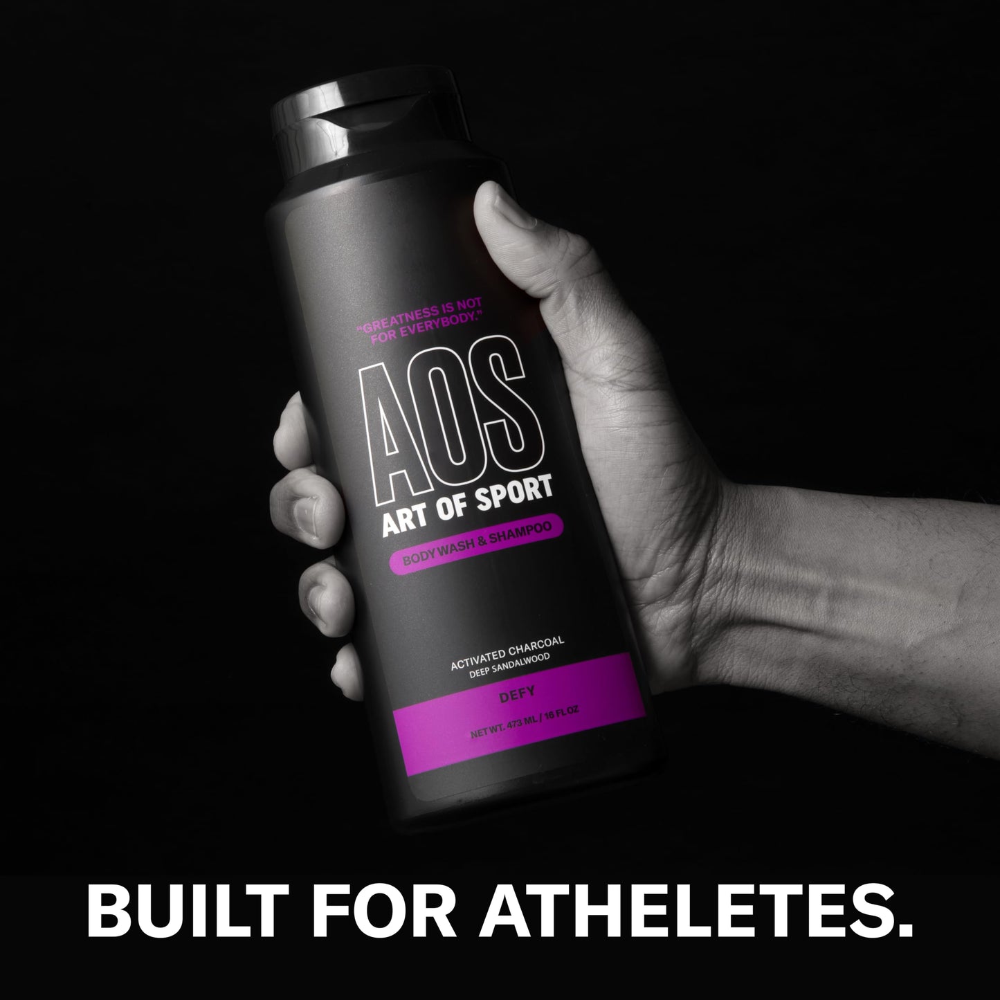 Art of Sport Men’s 2-in-1 Body Wash and Shampoo with Charcoal Activated, Sandalwood Fragrance, Made for Athletes, Defy Scent, 16 fl oz (Pack of 2) Beauty & Personal Care Art of Sport