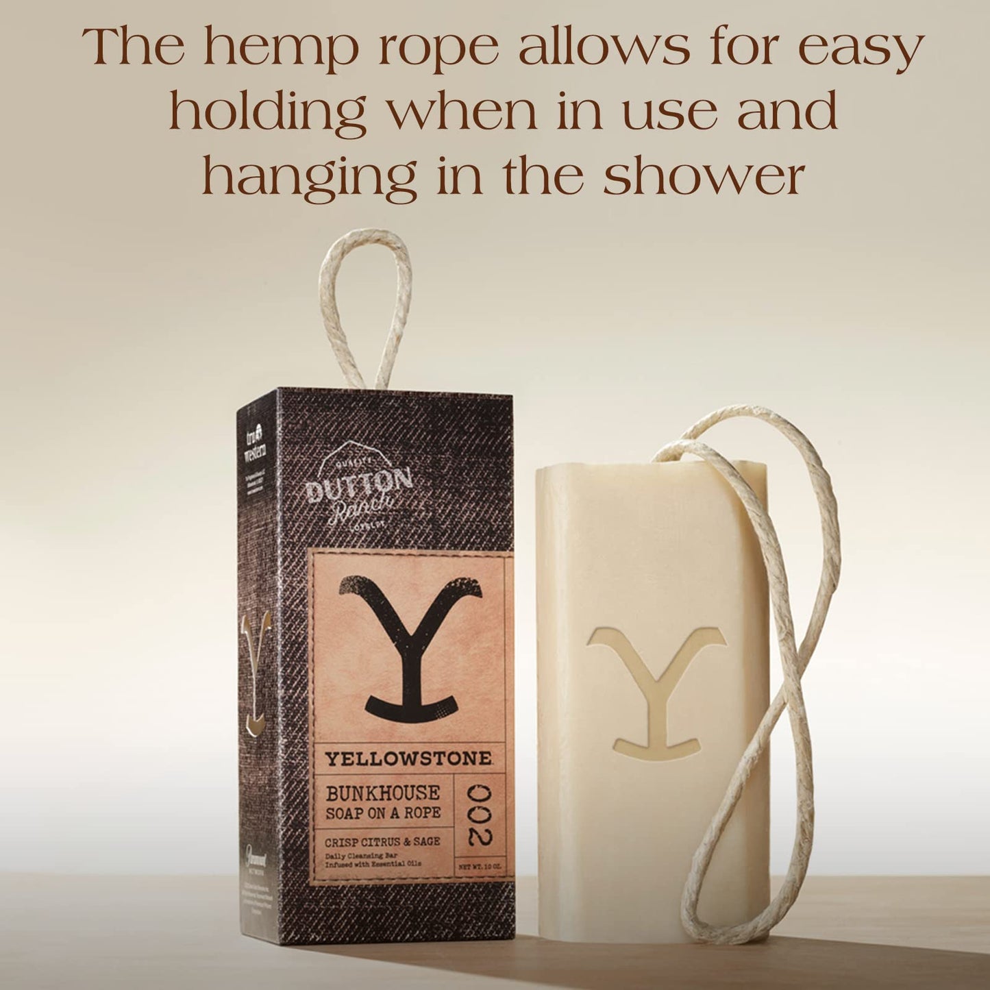 Tru Fragrance Beauty Yellowstone Bunkhouse Artisanal Bar Soap- Officially Licensed Soap of Paramount Network's Yellowstone - Crisp Citrus & Sage,10 oz Beauty & Personal Care Tru Fragrance Beauty
