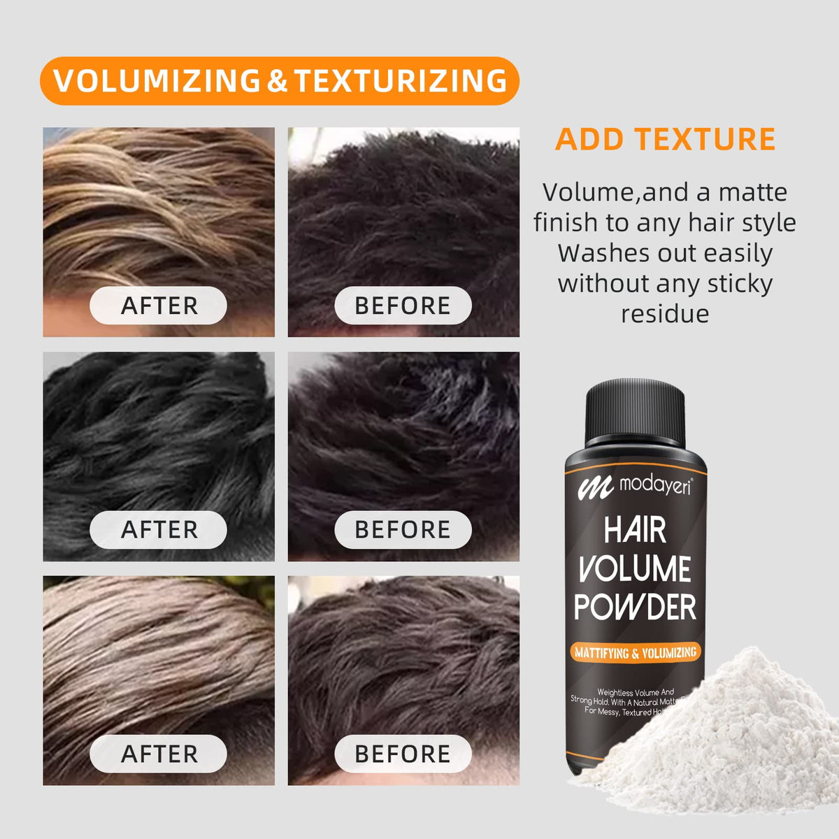 Hair Volumizing Powder - Weightless Volume And Strong Hold, With A Natural Matte Finish, For Messy, Textured Hairstyles, Mattifying & Volumizing, Fine Beauty & Personal Care modayeri al??veri?te yeni moda