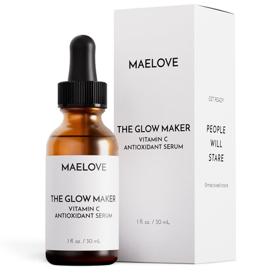 MAELOVE Glow Maker Vitamin C Serum with Vitamin E, Ferulic Acid & Hyaluronic Acid, Award-Winning Brightening and Hydrating Facial Serum, Unscented Beauty and Personal Care MAELOVE Default Title