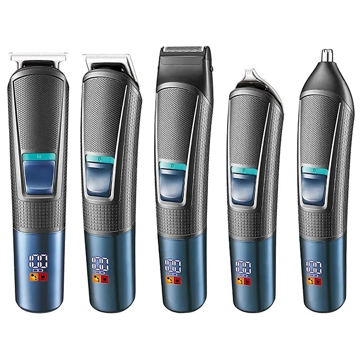 QDKVTNDJZ Hair Clippers for Men, All in One Rechargeable Beard Trimmer for Grooming Kit Electric Shaver Body Edge Nose Ear Eyebrow Beauty and Personal Care QDKVTNDJZ