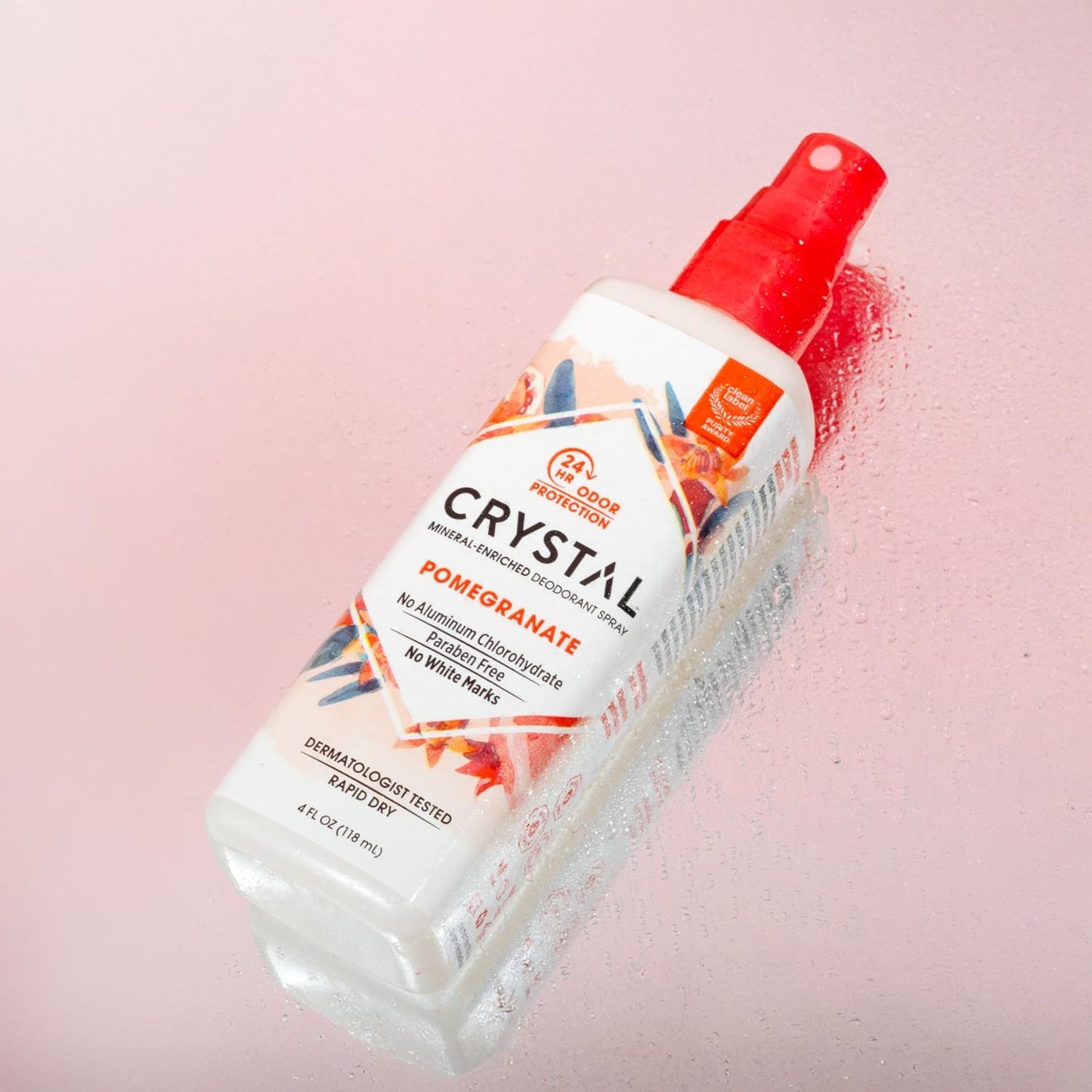 Crystal Essence Deodorant Spray, Pomegranate, 4 oz Beauty and Personal Care Crystal Essence