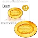 Pears Soap, Pure & Gentle with Natural Oils, 24-Pack - Transparent Amber Glycerin Soap for Pampered, Glowing Skin, 4.4 Oz Ea Beauty & Personal Care Pears