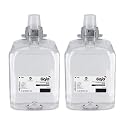GOJO E2 Foam Handwash with BAK, Fragrance Free, 2000 mL Foam Hand Soap Refill FMX-20 Push-Style Dispenser (Pack of 2) - 6264-02 Beauty & Personal Care GOJO