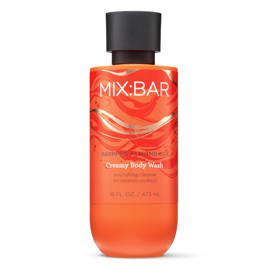 MIX:BAR Whipped Almond Creamy Body Wash for Women, Hydrating & Moisturizing with Niacinamide, Panthenol & Vitamin C - Vegan, Sulfate Free, Paraben Beauty & Personal Care MIX:BAR