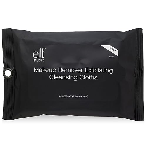 e.l.f. Studio Makeup Remover Exfoliating Cleansing Cloths - Exfoliating Cloth Beauty & Personal Care e.l.f.